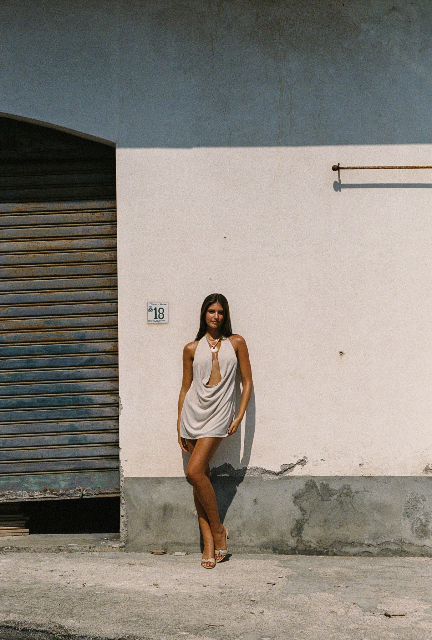 Rafaela Cowl Neck Mini Dress