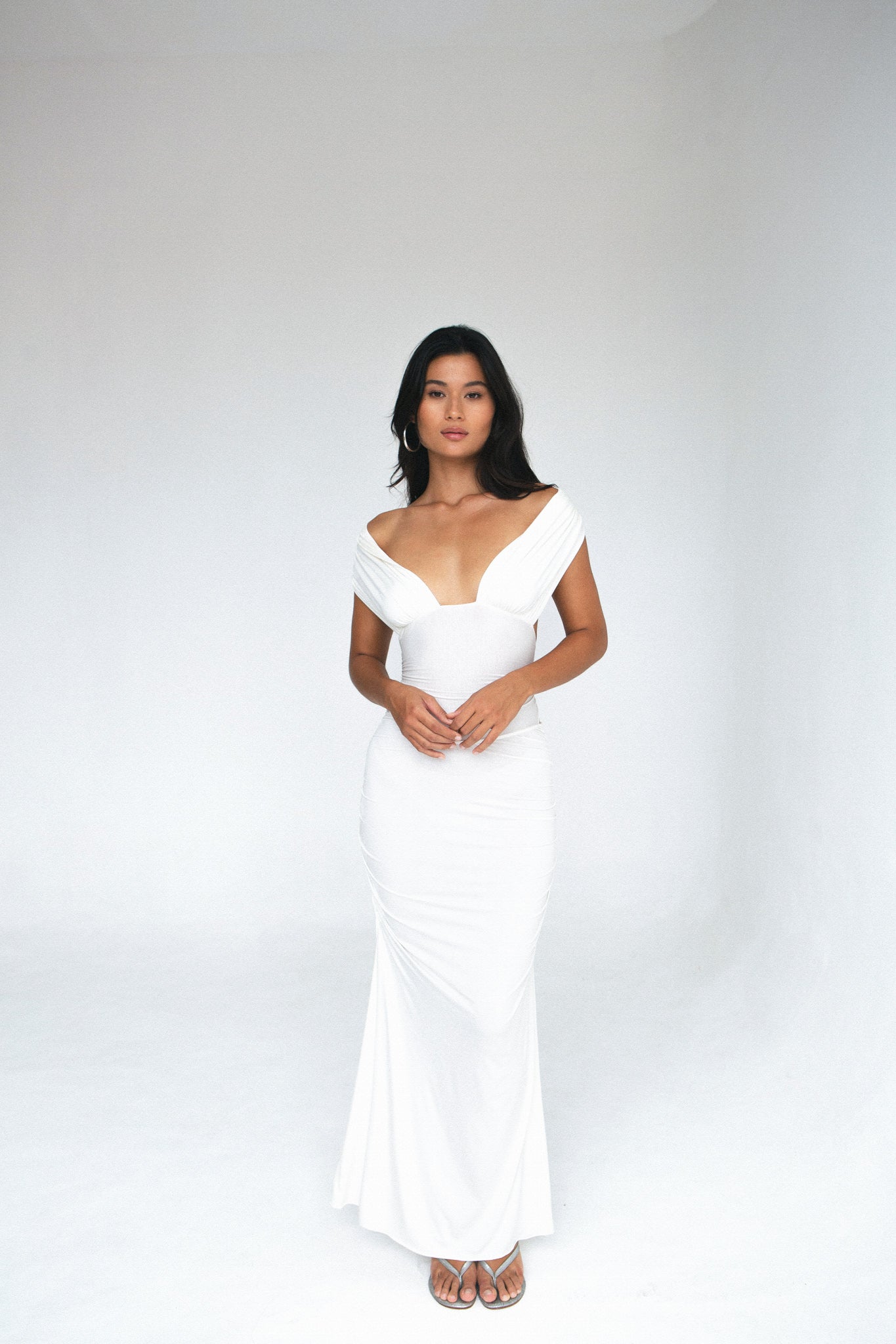 indah white maxi dress Indah White Dresses