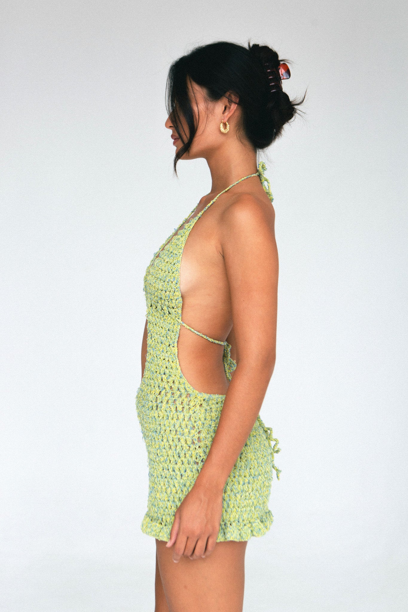 indah crochet dress Heather Crochet Mini Dress Indah Clothing